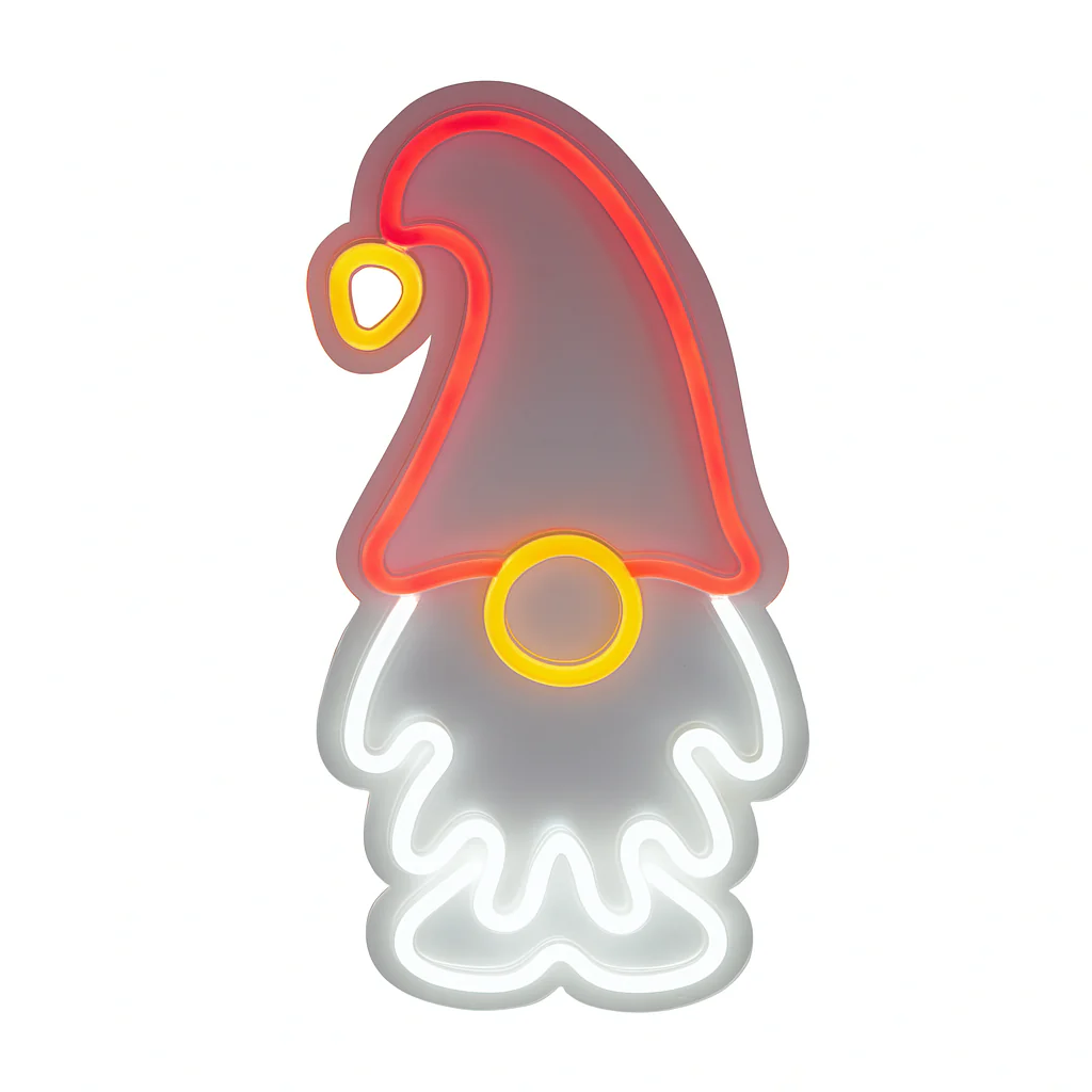 Figura di Natale a neon connessione USB per decorazioni natalizie 24 x 40 cm - immagine 6