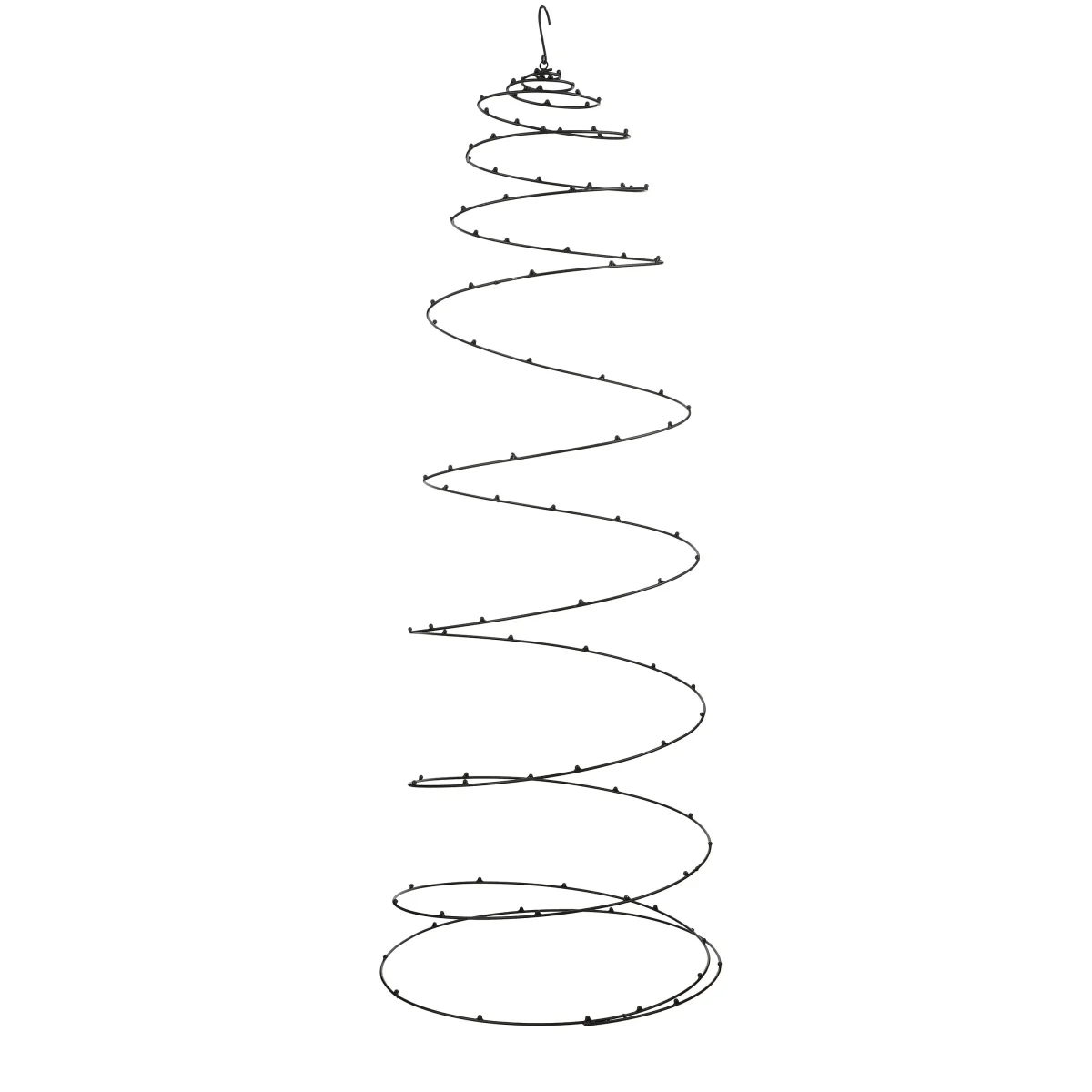 Appendi Palline ornamentale a spirale nero per decorazioni natalizie - immagine 4