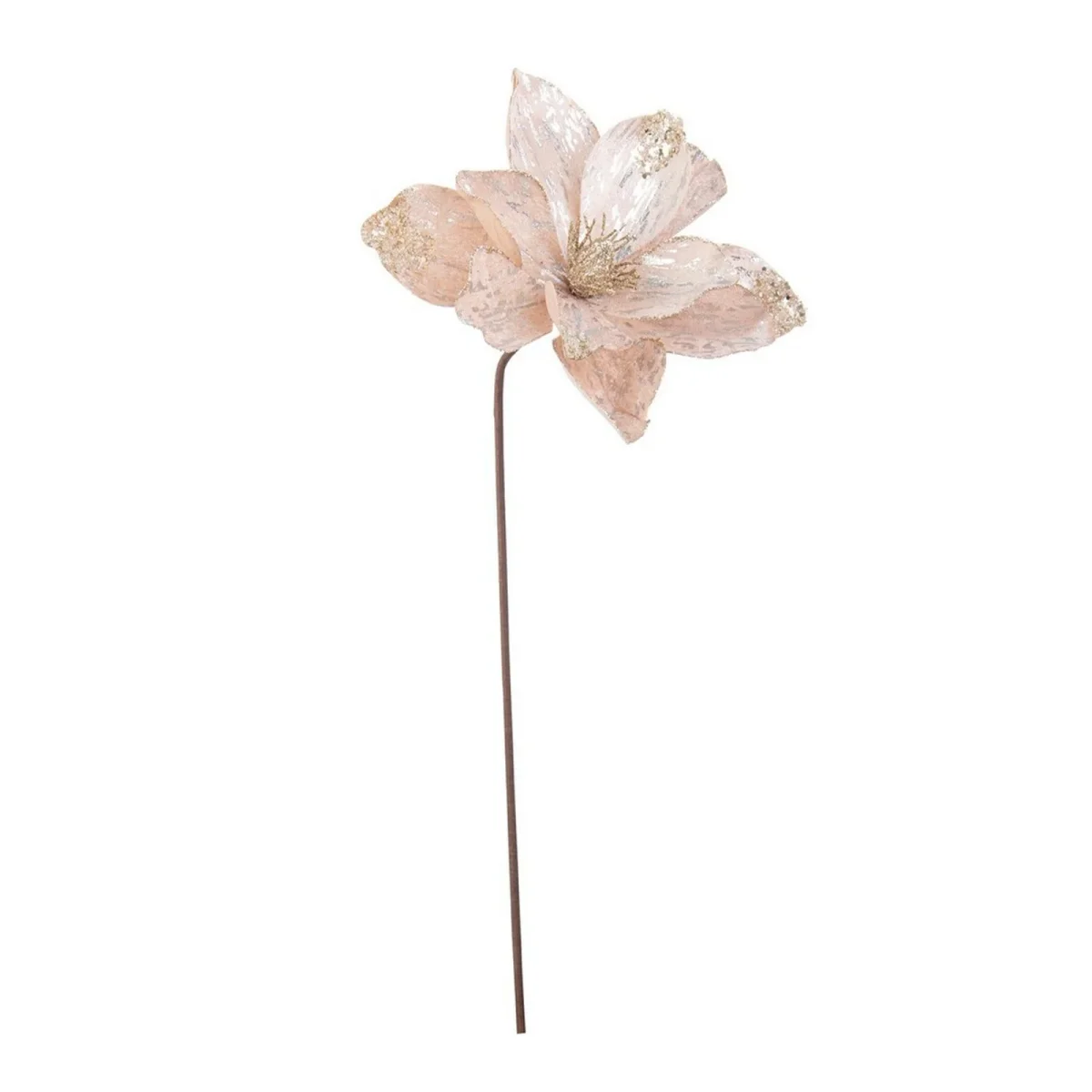 Rametto decorativo "Crizia" color Champagne per interni ed esterni h 50 cm - immagine 2