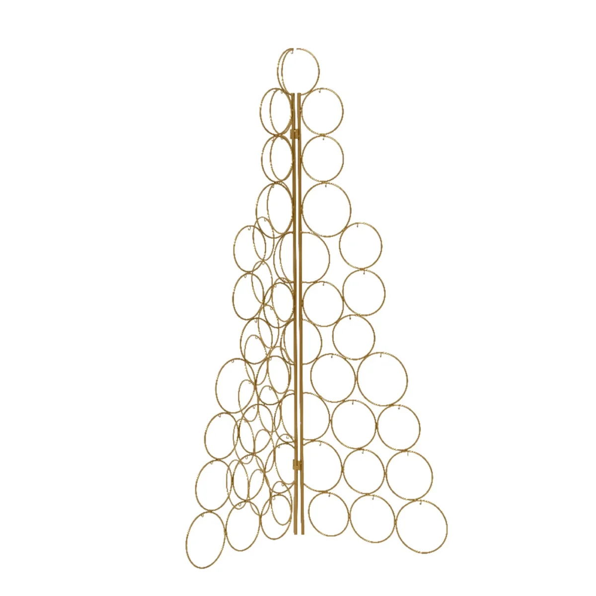 Supporto a forma di Albero per palline di Natale in ferro color oro da 118 cm - immagine 2
