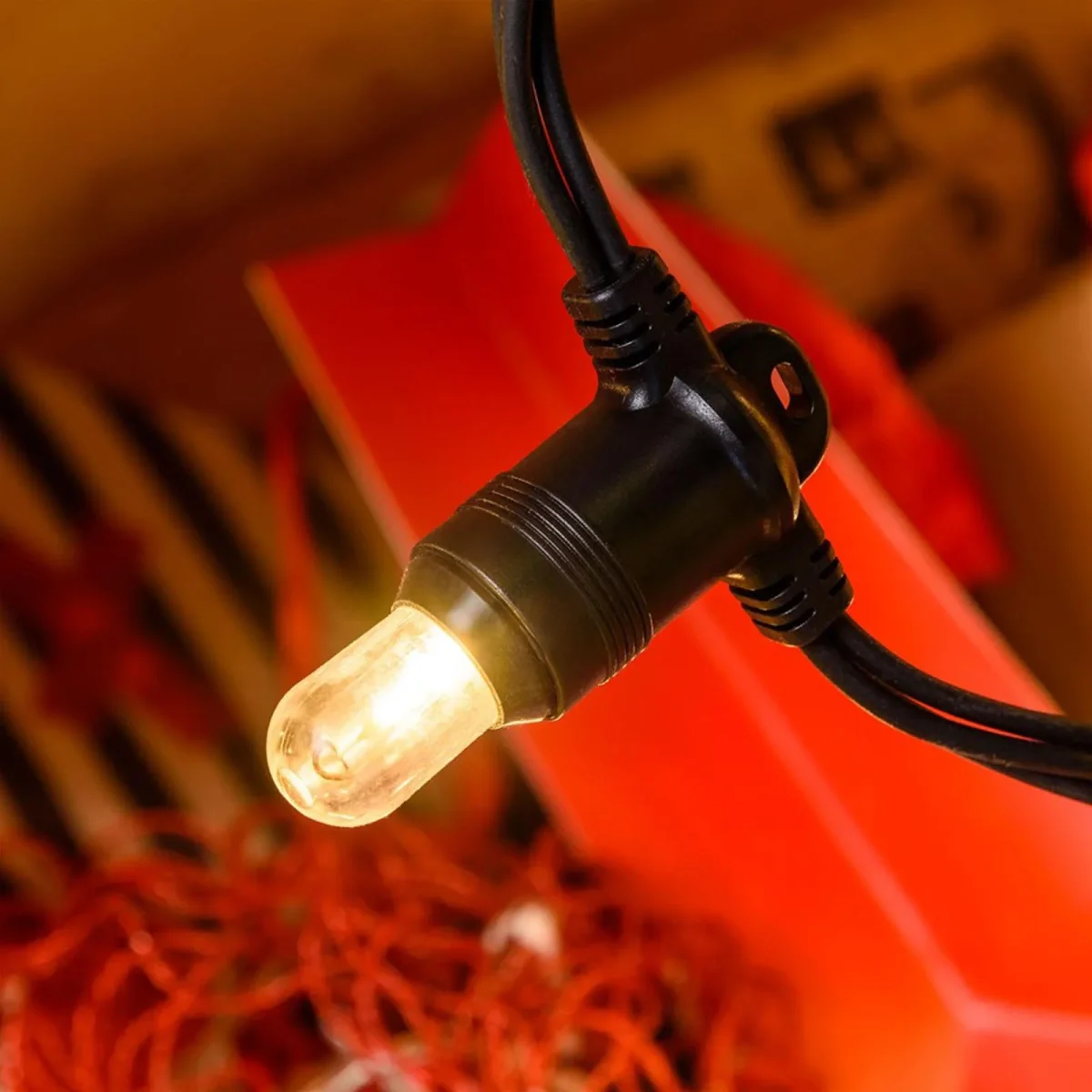Cordoniera con 20 led da esterno per balcone e giardino decorazione nataliza 6 mt - immagine 6