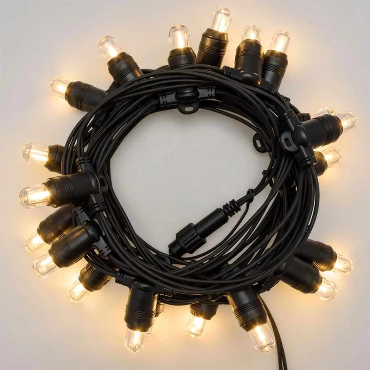 Cordoniera con 20 led da esterno per balcone e giardino decorazione nataliza 6 mt - immagine 5
