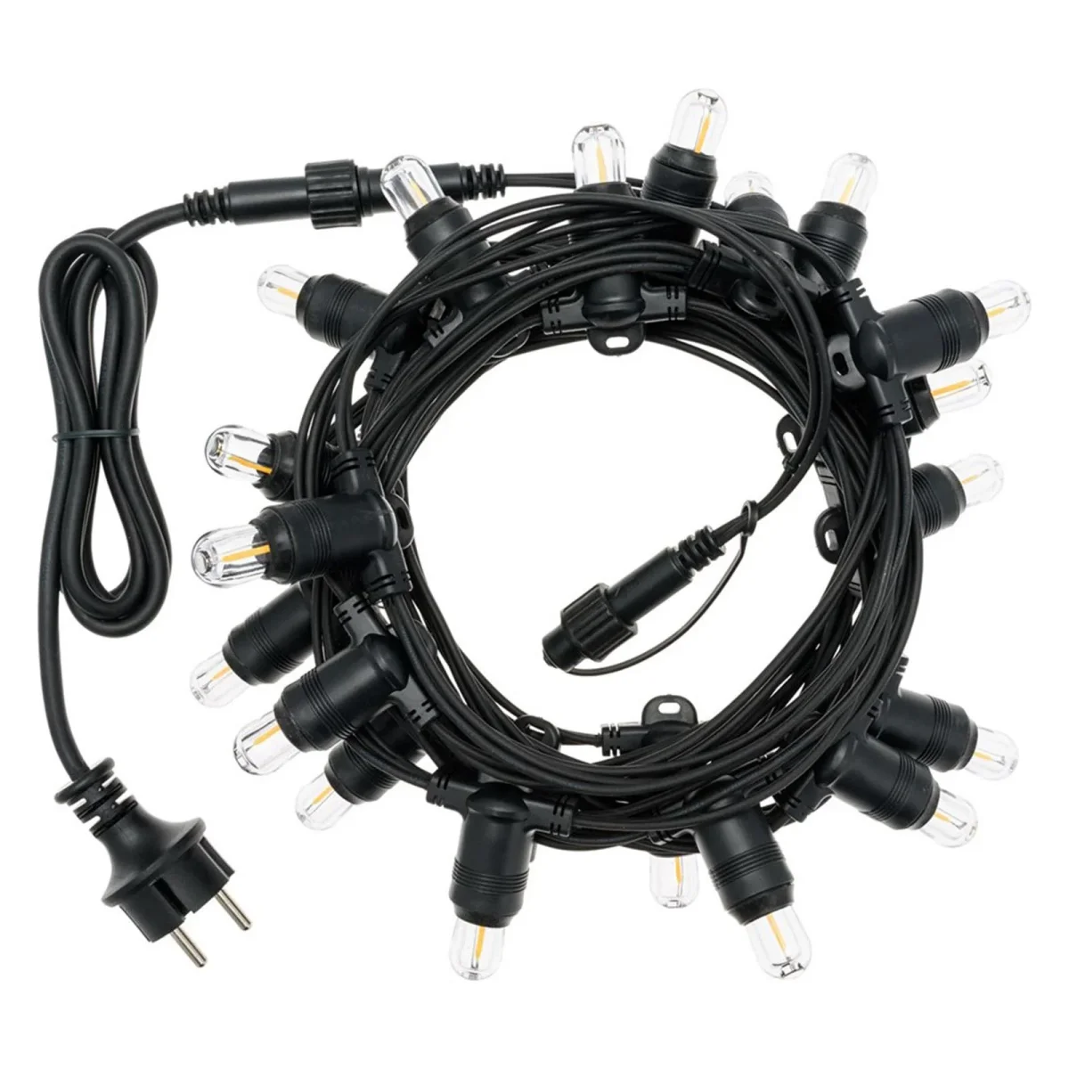 Cordoniera con 20 led da esterno per balcone e giardino decorazione nataliza 6 mt - immagine 9