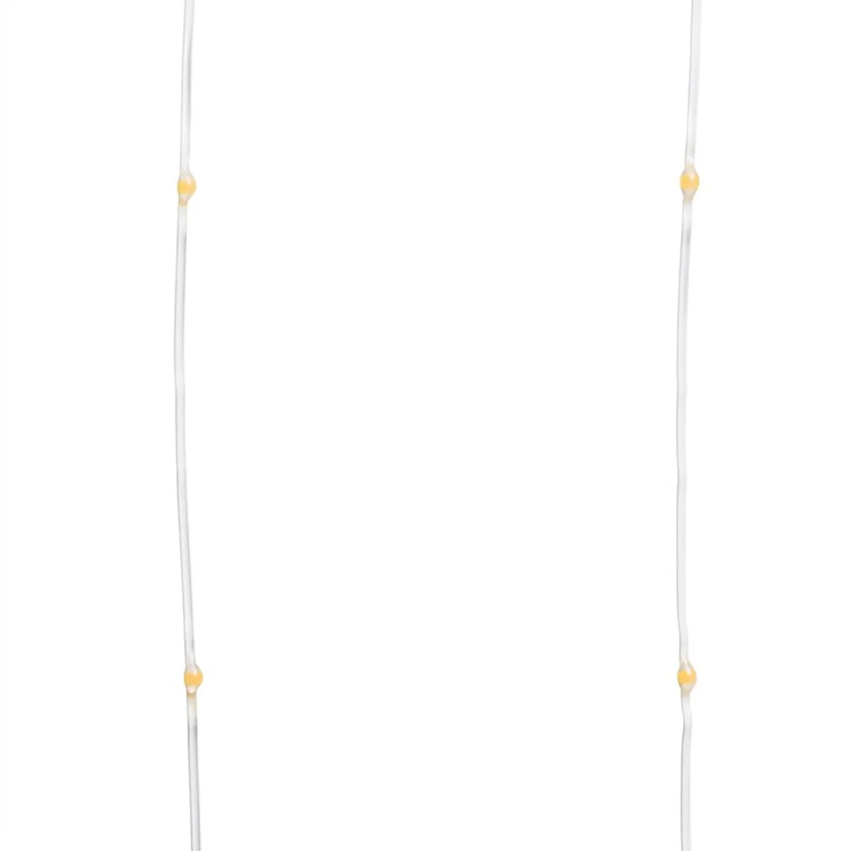 Cascata luce calda con micro led per esterno decorazione natalizie 4 x 0,8 mt - immagine 3