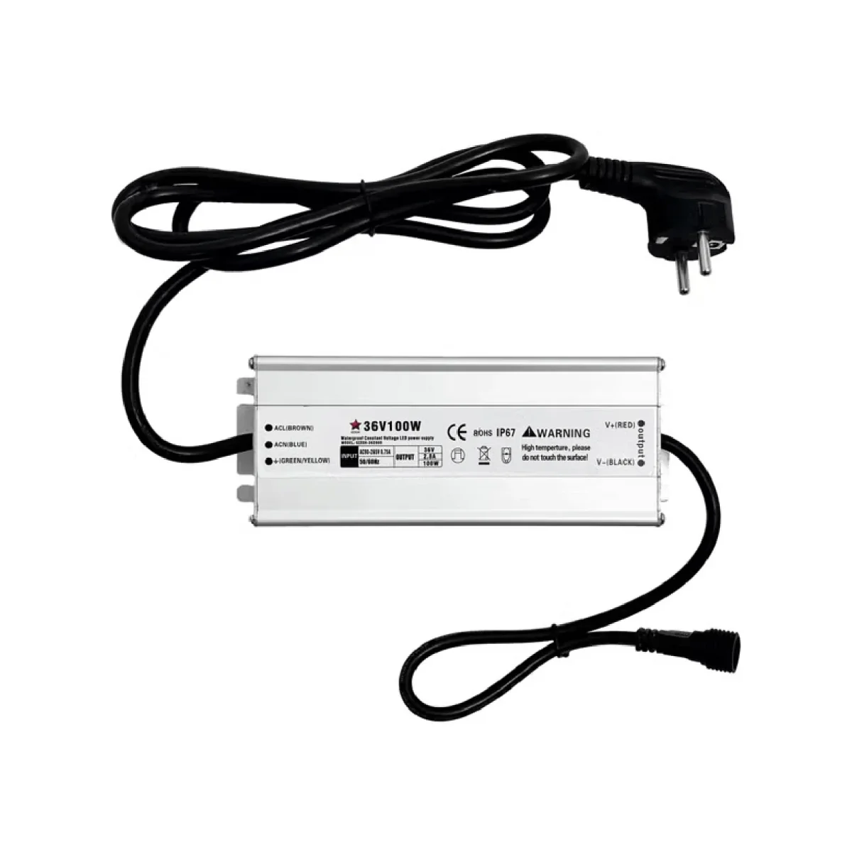 Trasformatore Opzionale con Spina Europea IP44 (CEE7/4), uscita 36V DC per decorazioni - immagine 4