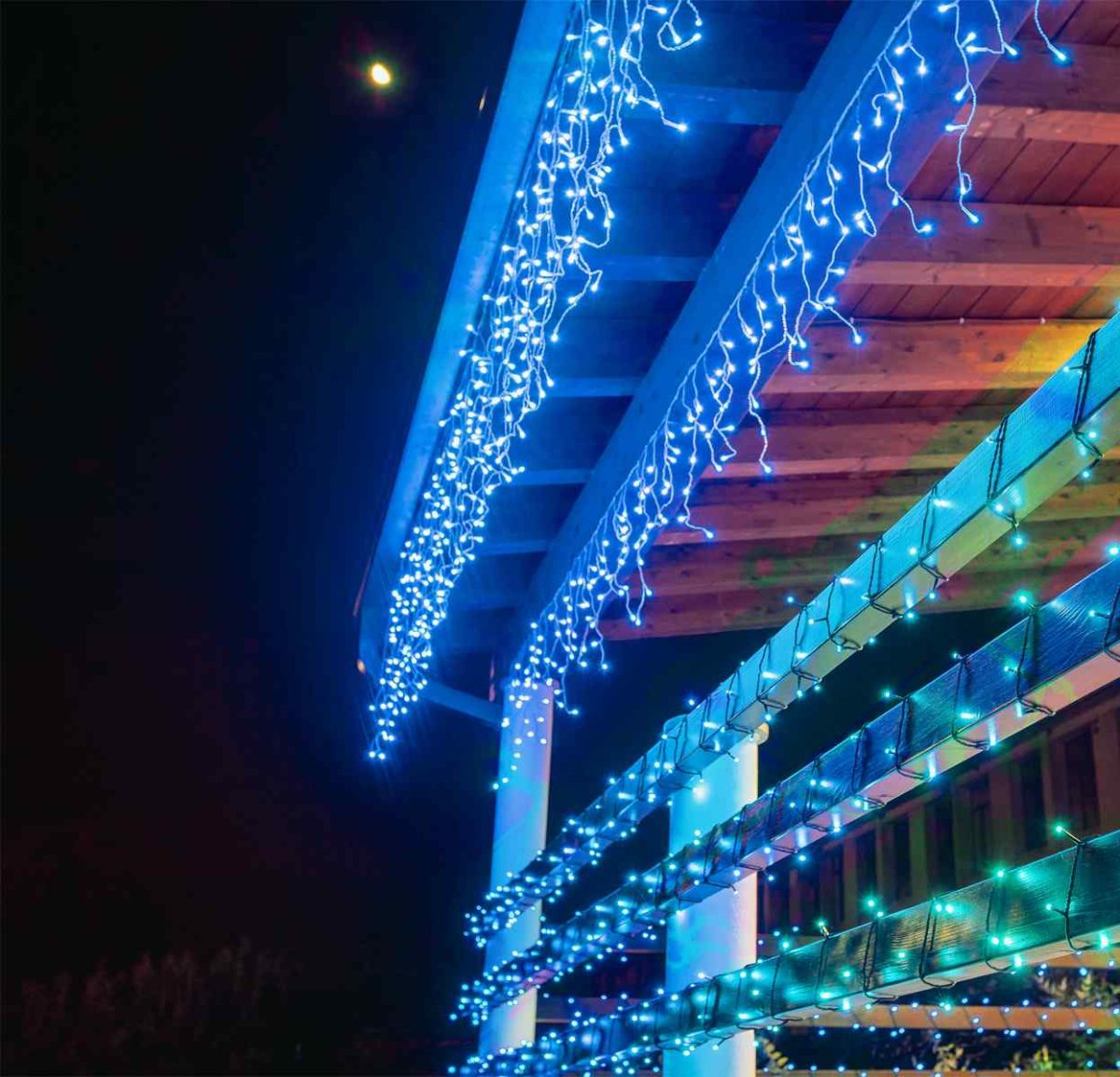 Tenda luminosa a Led Stalattite Twinkly RGB e Bianco caldo, 5 x h 0,6 metri - immagine 8
