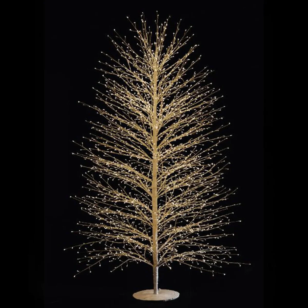 Albero luminoso nero con rami a microled luce calda da interno ed esterno - immagine 4